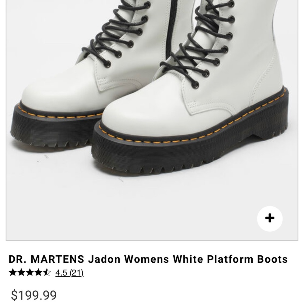 Dr. Martens JADON WHITE size US 6 M